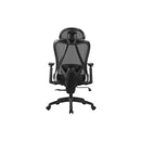 SCAUN de birou Office Products Kalamos, brate plastic, rotile, mesh textil, NEGRU*