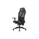 SCAUN de birou Office Products Kalamos, brate plastic, rotile, mesh textil, NEGRU*