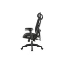 SCAUN de birou Office Products Kalamos, brate plastic, rotile, mesh textil, NEGRU*