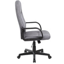 SCAUN de birou Office Products Malta, brate plastic, rotile, stofa, GRI*