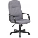SCAUN de birou Office Products Malta, brate plastic, rotile, stofa, GRI*