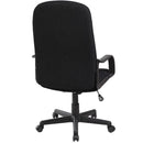 SCAUN de birou Office Products Malta, brate plastic, rotile, stofa, NEGRU*