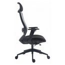 SCAUN de birou Office Products Siros, brate plastic, rotile, mesh textil/stofa, cu tetiera*
