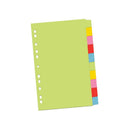 SEPARATOR CARTON A4 COLOR, set 10 culori