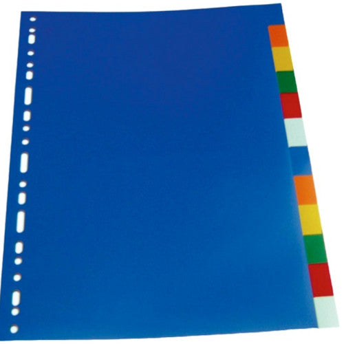 *SEPARATOR PLASTIC A4 COLOR, set 20 culori, lichidare de stoc