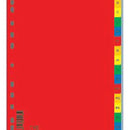 SEPARATOR PLASTIC A4 COLOR, alfabetic A-Z