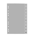 SEPARATOR PLASTIC A4 GRI, numeric 1-10