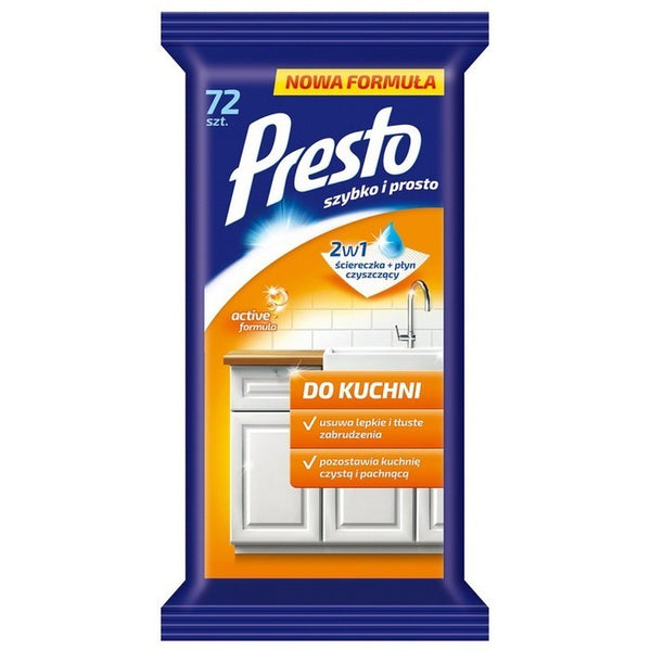 SERVETELE UMEDE pentru BUCATARIE PRESTO, pachet 72 bucati