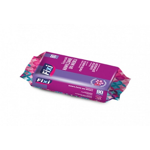 SERVETELE UMEDE pentru MOBILIER FIXI, cu AROMA de FLORI, pachet 80 bucati
