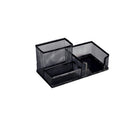 SUPORT INSTRUMENTE de SCRIS 3 COMPARTIMENTE, din PLASA METALICA, MESH Black
