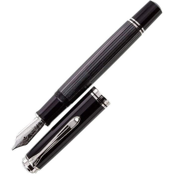 STILOU PELIKAN Souveran M805, penita din aur de 18K, accesorii placate cu paladiu*