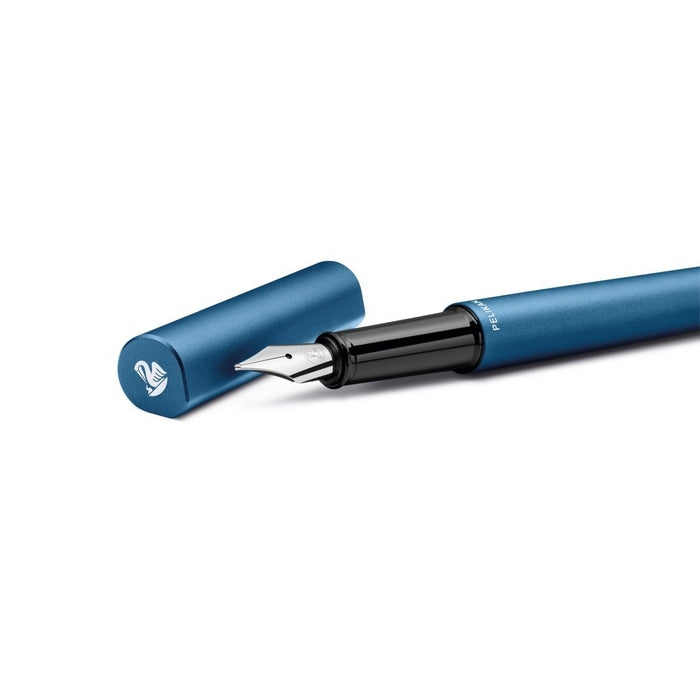 STILOU METAL PELIKAN INEO Elements, penita M, in cutie metalica
