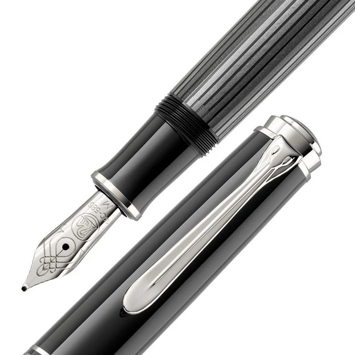 STILOU PELIKAN Souveran M605 Stresemann, accesorii placate cu paladiu*