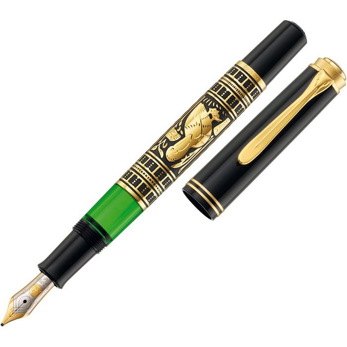 STILOU PELIKAN Toledo M700, corp gravat manual si placat cu aur*