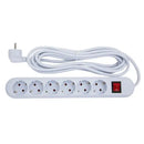 PRELUNGITOR Schuko High Power 6 PRIZE 5 m, cu INTRERUPATOR