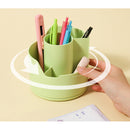 SUPORT INSTRUMENTE de SCRIS si ACCESORII de BIROU, ROTATIV, 4 COMPARTIMENTE DELI LONGREEN