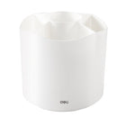 SUPORT INSTRUMENTE de SCRIS si ACCESORII de BIROU, ROTATIV, 5 COMPARTIMENTE DELI, ALB