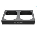 SUPORT METALIC PLAFOR Sort 101.5 x 37 x h 10 cm, pentru 3 cosuri colectare selectiva (3 x 28 litri)*