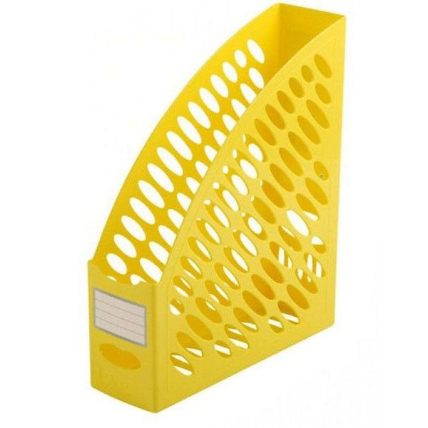 *SUPORT REVISTE din plastic ARK, 25 x 30,5 x 8 cm, GALBEN, lichidare de stoc