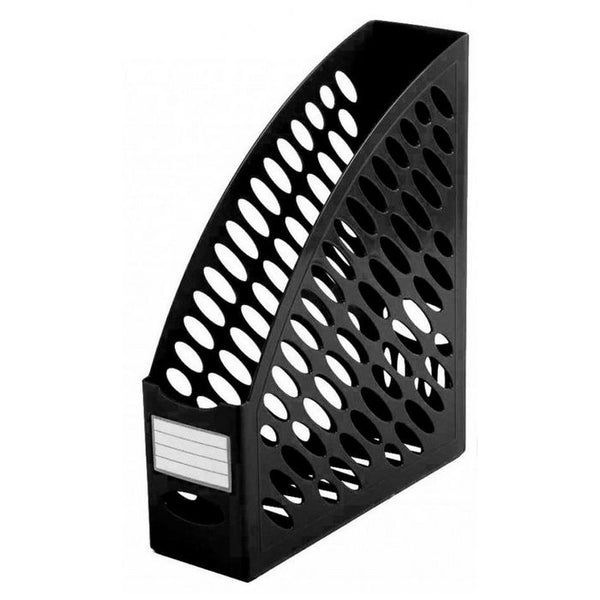 *SUPORT REVISTE din plastic ARK, 25 x 30,5 x 8 cm, NEGRU, lichidare de stoc