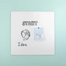 TABLA ALBA ( WHITEBOARD ) MAGNETIC SMIT 100 x 100 cm, fara rama*