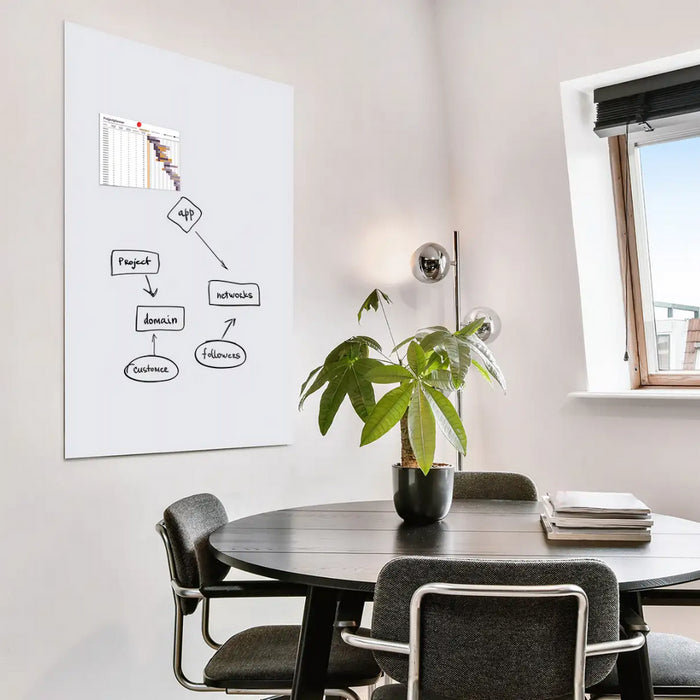 TABLA ALBA ( WHITEBOARD ) MAGNETIC SMIT 100 x 150 cm, fara rama*
