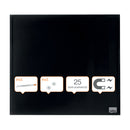 TABLA MAGNETICA STICLA NEAGRA+ACCESORII, NOBO DIAMOND, 30 x 30 cm*
