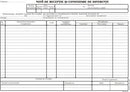 NOTA DE INTRARE RECEPTIE (N.I.R.) fara TVA, OFFSET, A4, 100 file/carnet