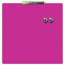 TABLA MAGNETICA DIN PLASTIC, PATRATA, NOBO, 36x36 cm, ROZ*