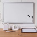 TABLA ALBA ( WHITEBOARD ) MAGNETIC Herlitz, 2 magneti + 1 whiteboard marker, RAMA LEMN, 40 x 60 cm*
