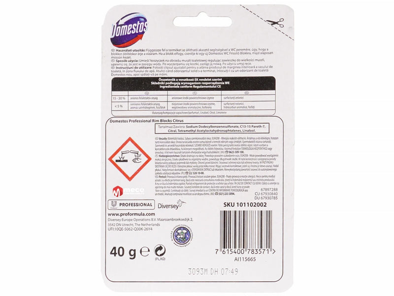 ODORIZANT DOMESTOS Professional TOALETA / WC, 40 gr