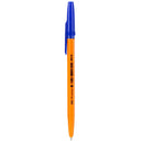 PIX PLASTIC cu CAPAC DELI Q6S ORANGE, scriere ALBASTRU, 0,7mm*