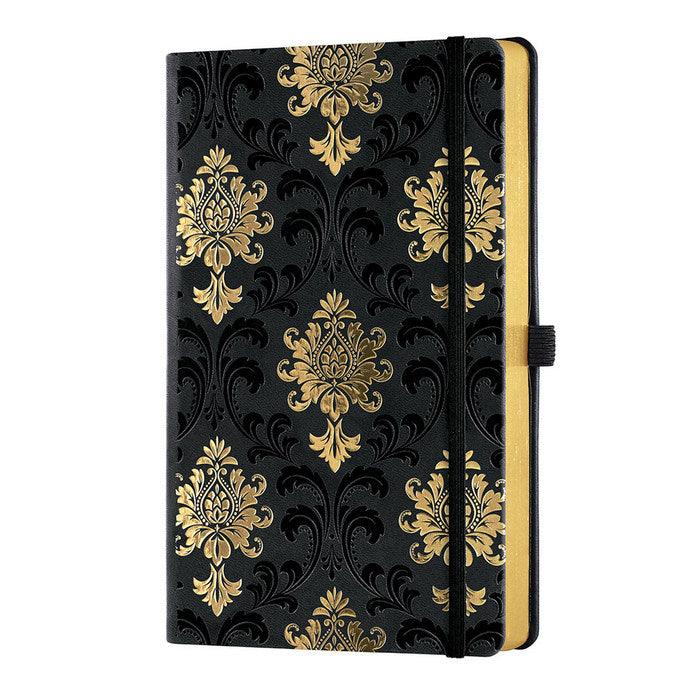 AGENDA NEDATATA CASTELLI Black Gold Baroque Gold, 13x21 cm, DR