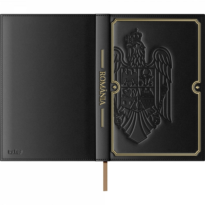 AGENDA NEDATATA PIELE B5 in cutie cadou Black*