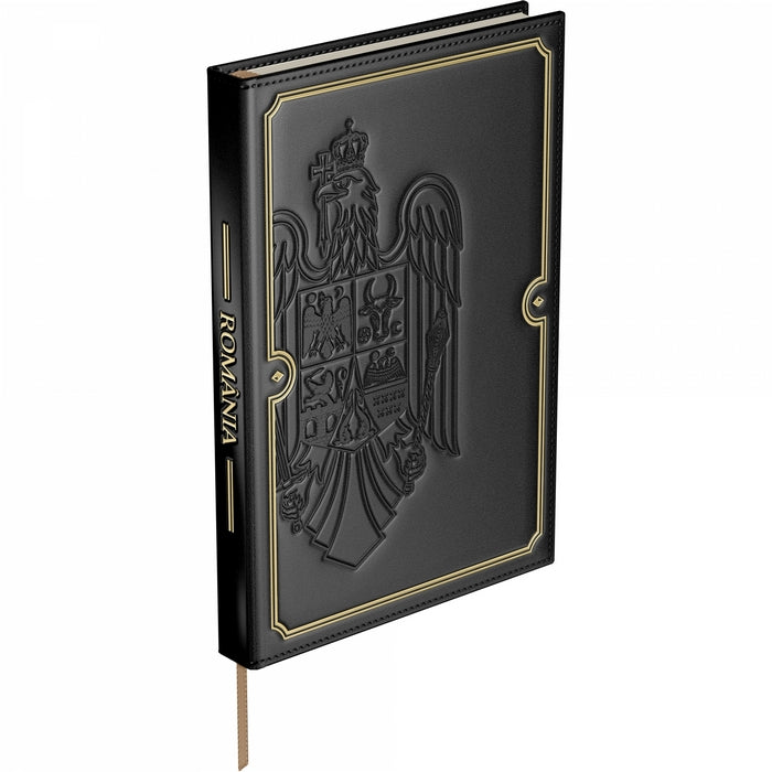 AGENDA NEDATATA PIELE B5 in cutie cadou Black*