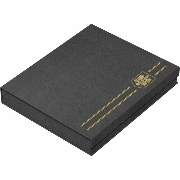 AGENDA NEDATATA PIELE B5 in cutie cadou Black*