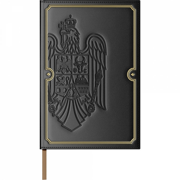 AGENDA NEDATATA PIELE B5 in cutie cadou Black*