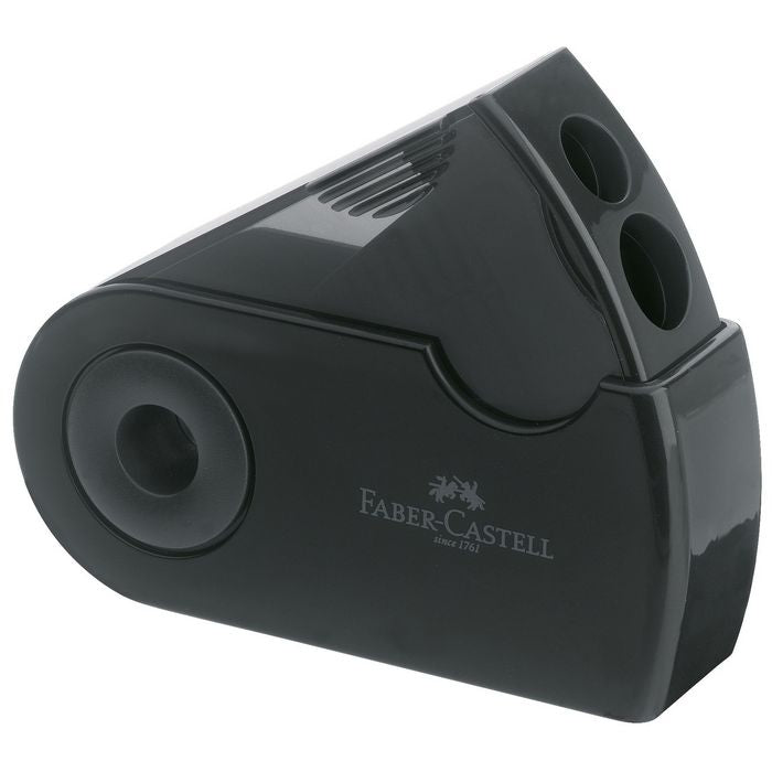 ASCUTITOARE PLASTIC DUBLA cu CONTAINER FABER-CASTELL SLEEVE FC18270