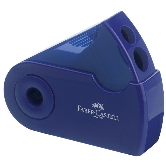 ASCUTITOARE PLASTIC DUBLA cu CONTAINER FABER-CASTELL SLEEVE FC18270