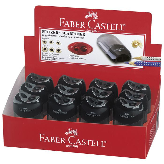 ASCUTITOARE PLASTIC DUBLA CONTAINER FABER-CASTELL FC183500