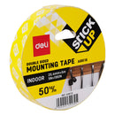 BANDA ADEZIVA DUBLA BURETATA DELI 25.4mm x 5m