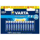 BATERIE VARTA LONGLIFE Power AAA/R3, 4903, set 12 bucati
