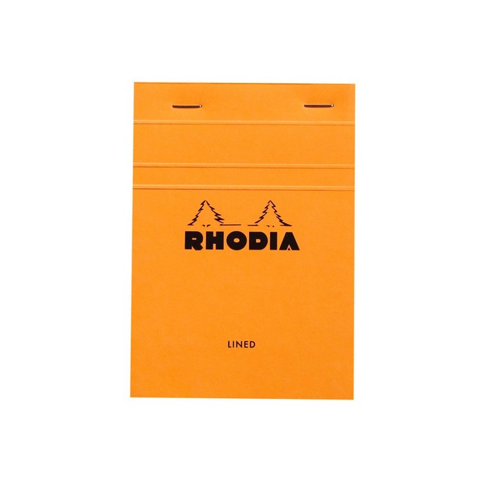 BLOC NOTES 10,5 x 14,8 cm Rhodia portocaliu N13, 80 file, capsat, DR