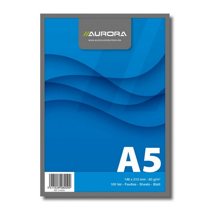 BLOC NOTES A5 AURORA BUREAU, 100 file, brosat