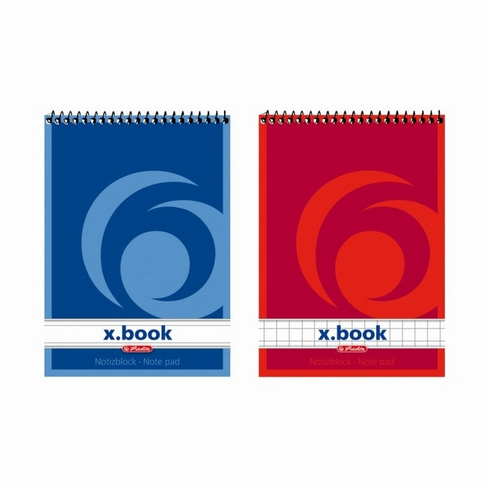 BLOC NOTES A7 HERLITZ X-BOOK, 50 file, spirala