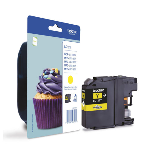 BROTHER INK LC123Y YELLOW - 600pagini*