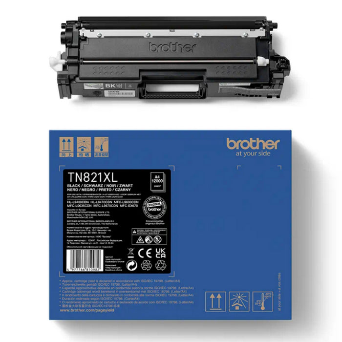 BROTHER TONER TN821XLBK BLACK - 12000 pagini*