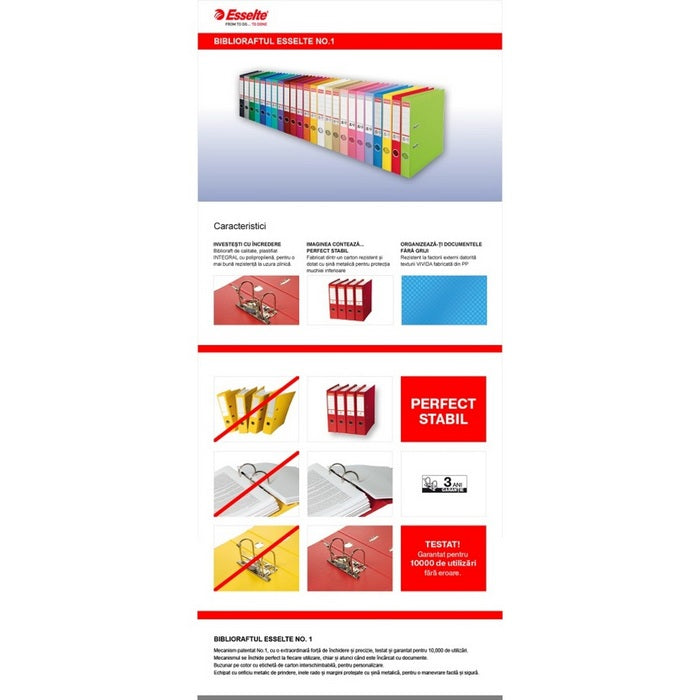 BIBLIORAFT PLASTIFIAT ESSELTE No.1 Power cotor 5 cm