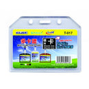 PORTECUSON ORIZONTAL KEJEA KJ-017, 54 x 85 mm, dubla fata, set 5 buc