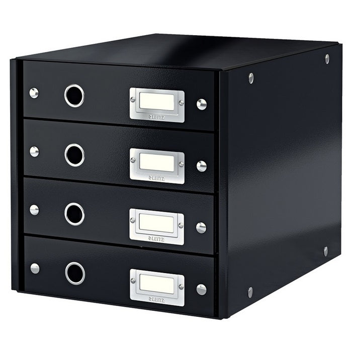 CABINET A4 LEITZ WOW Click & Store, 4 sertare, 28,6x28,2x35,8 cm